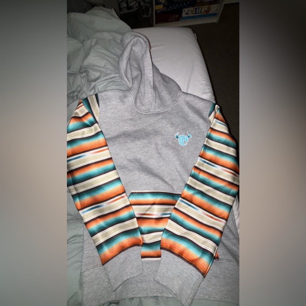 cowgirl hoodie Medium Grey/sunset